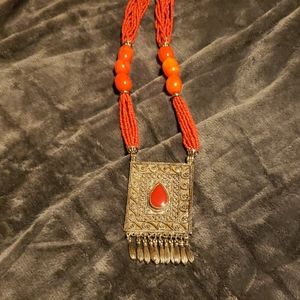 Red/Orange Fashion Necklace